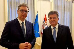 VAŽNI RAZGOVORI: Završen sastanak Vučića sa specijalnim izaslanikom EU za dijalog Miroslavom Lajčakom