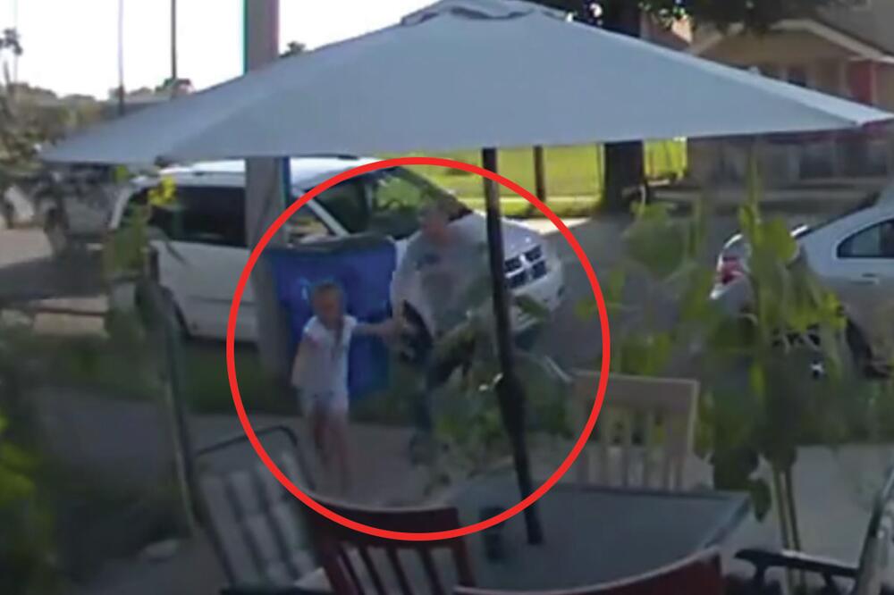 UZNEMIRUJUĆI SNIMAK POKUŠAJA OTMICE DEVOJČICE: Muškarac je zgrabio ispred njene kuće, ona počela da vrišti! (VIDEO)