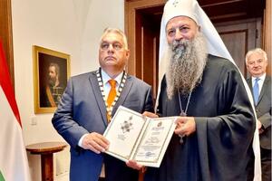 DOSTOJAN: Patrijarh Porfirije odlikovao Viktora Orbana ordenom Svetog Save (FOTO)