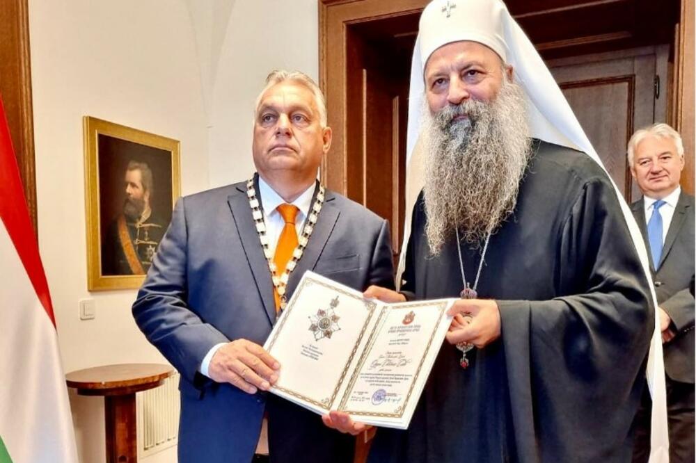 DOSTOJAN: Patrijarh Porfirije odlikovao Viktora Orbana ordenom Svetog Save (FOTO)
