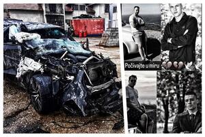 OVO JE BMW SMRTI U KOM SU STRADALA ČETVORICA UŽIČANA: Auto potpuno smrskan, od siline udarca niko nije preživeo!
