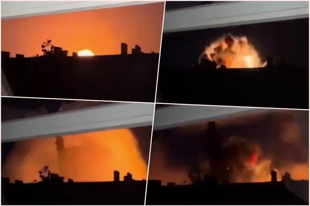 KAO DA JE EKSPLODIRALA NUKLEARNA BOMBA: Zastrašujući trenutak kada ruski projektili uništavaju ukrajinsku elektranu VIDEO