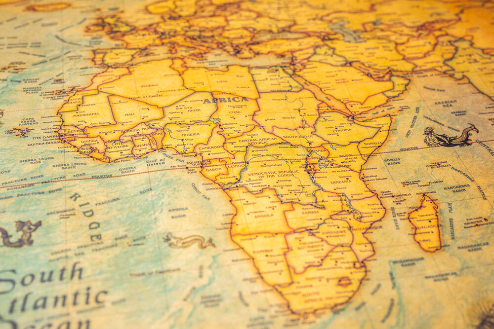 Afrika, mapa afrike