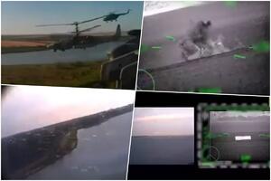KAKO SU KA-52 ALIGATORI ZAUSTAVILI UKRAJINSKI DESANT NA ZAPOROŽJE: Vihrima na barže! VIDEO