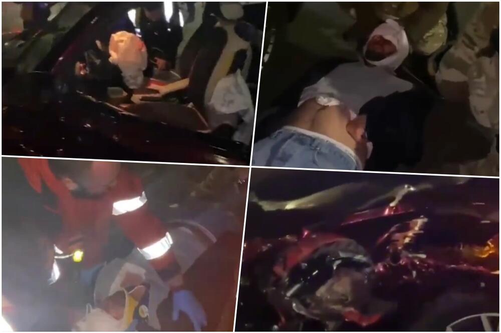 POGLEDAJTE SNIMAK SA MESTA NESREĆE ZELENSKOG: Vojska i hitna pomoć izvlačili povređene iz smrskanih automobila VIDEO
