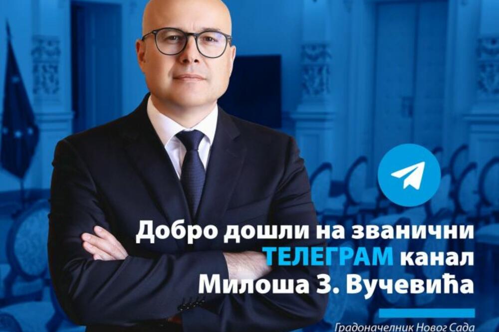 U KORAK S VREMENOM Miloš Vučević otvorio zvaničan kanal na Telegramu