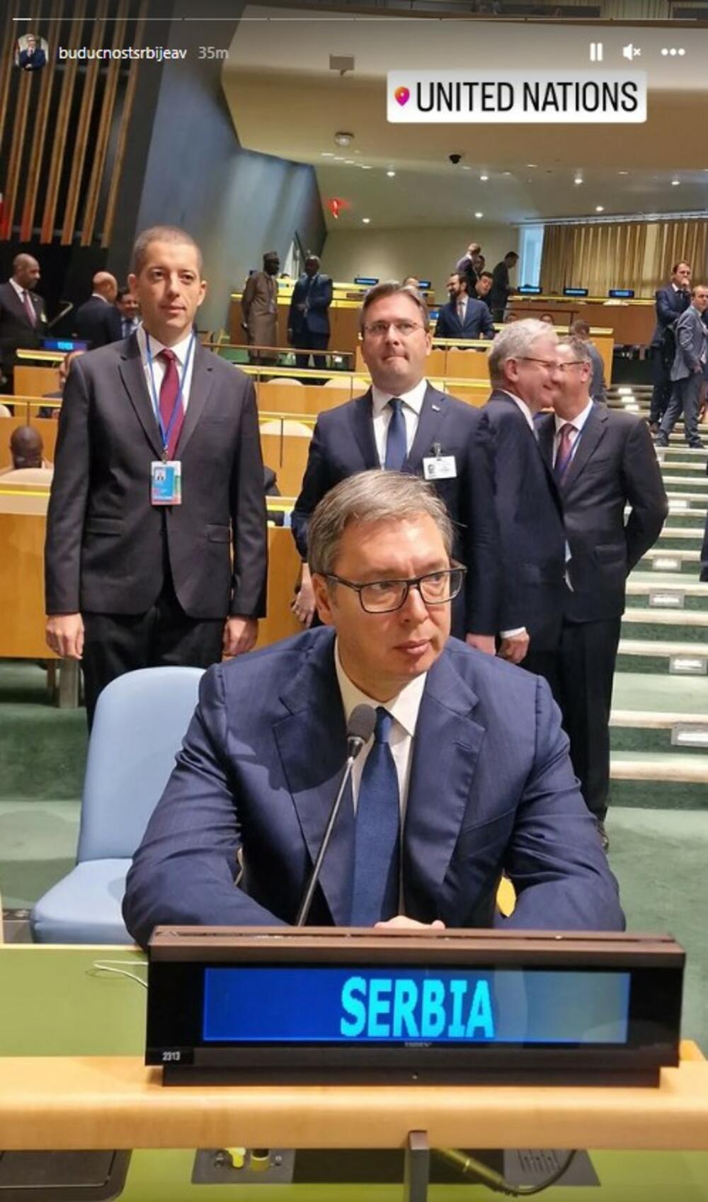 Aleksandar Vučić, UN, Njujork, Generalna skupština