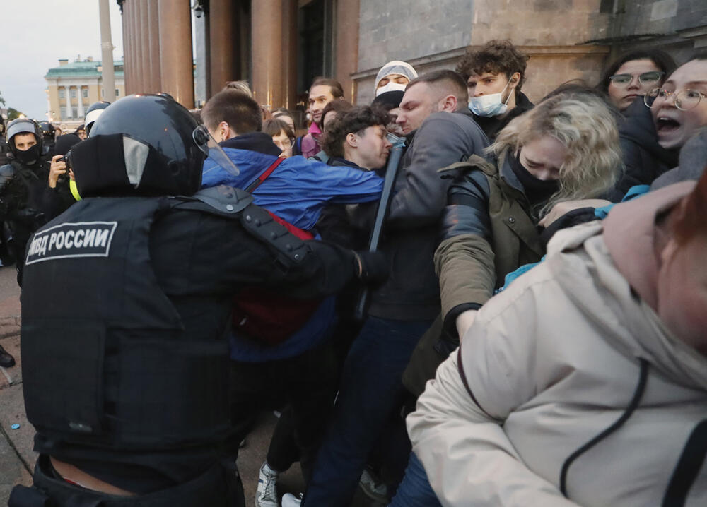 Rusija, mobilizacija, protest