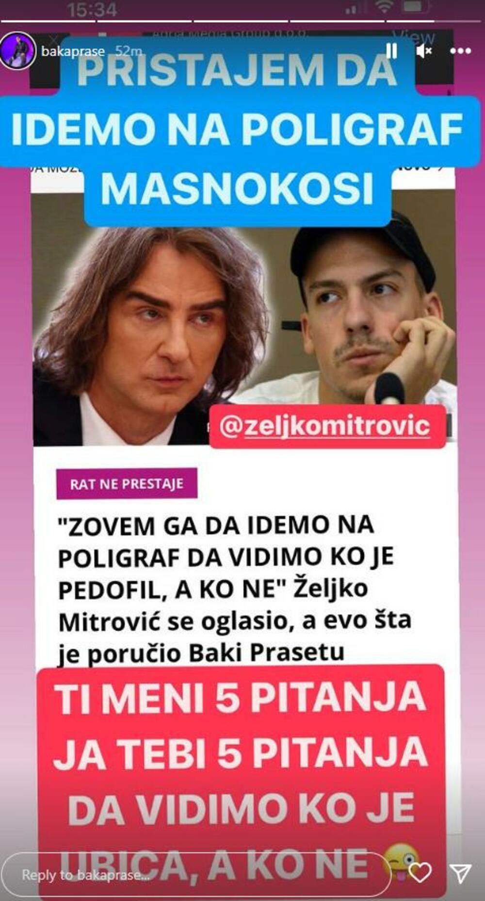 Željko Mitrović, Baka Prase