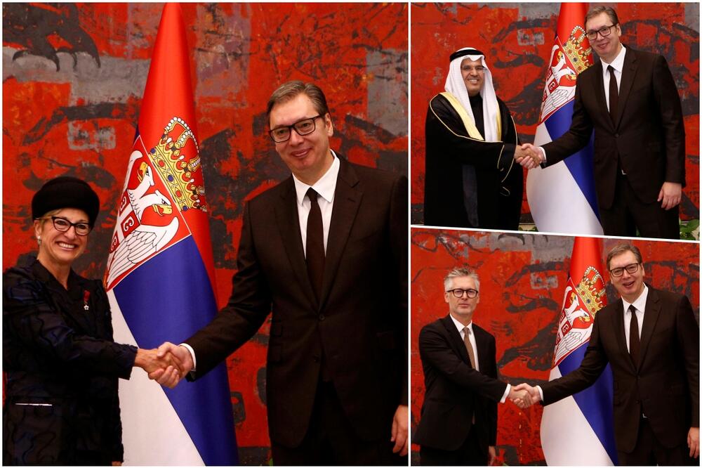 PREDSEDNIK SRBIJE PRIMIO AKREDITIVE AMBASADORA: Stigle nove diplomate Austrije, Belgije, Kuvajta, Nemačke (FOTO)