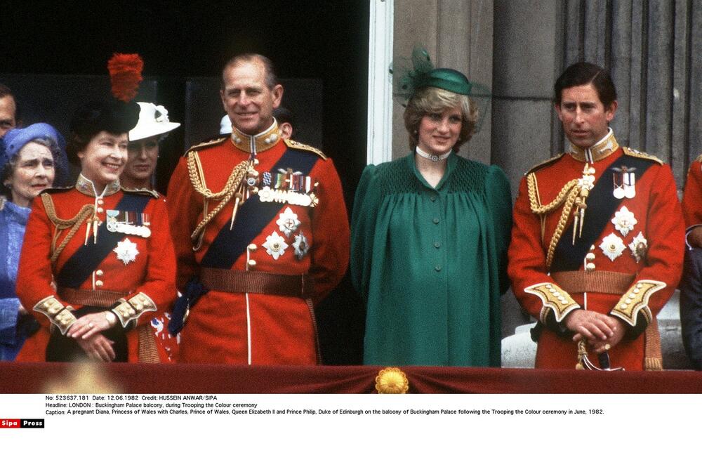 kraljica Elizabeta, princ Filip, princeza Dajana, kralj Čarls