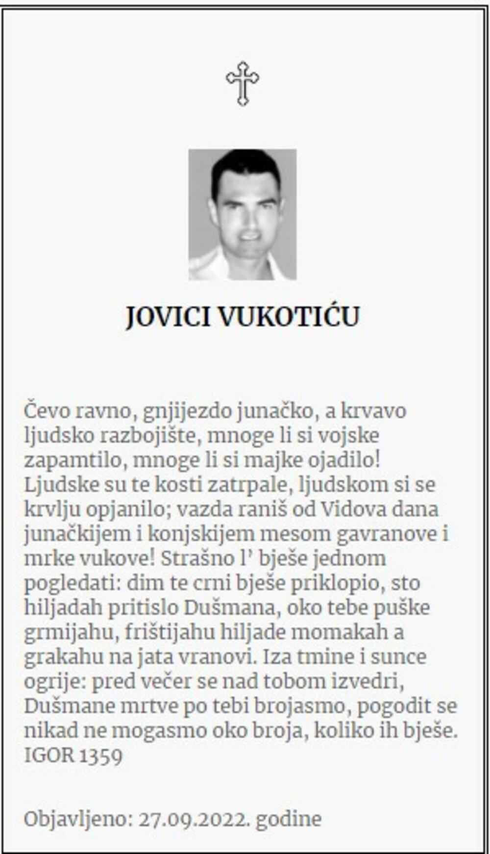 igor dao bratu čitulju