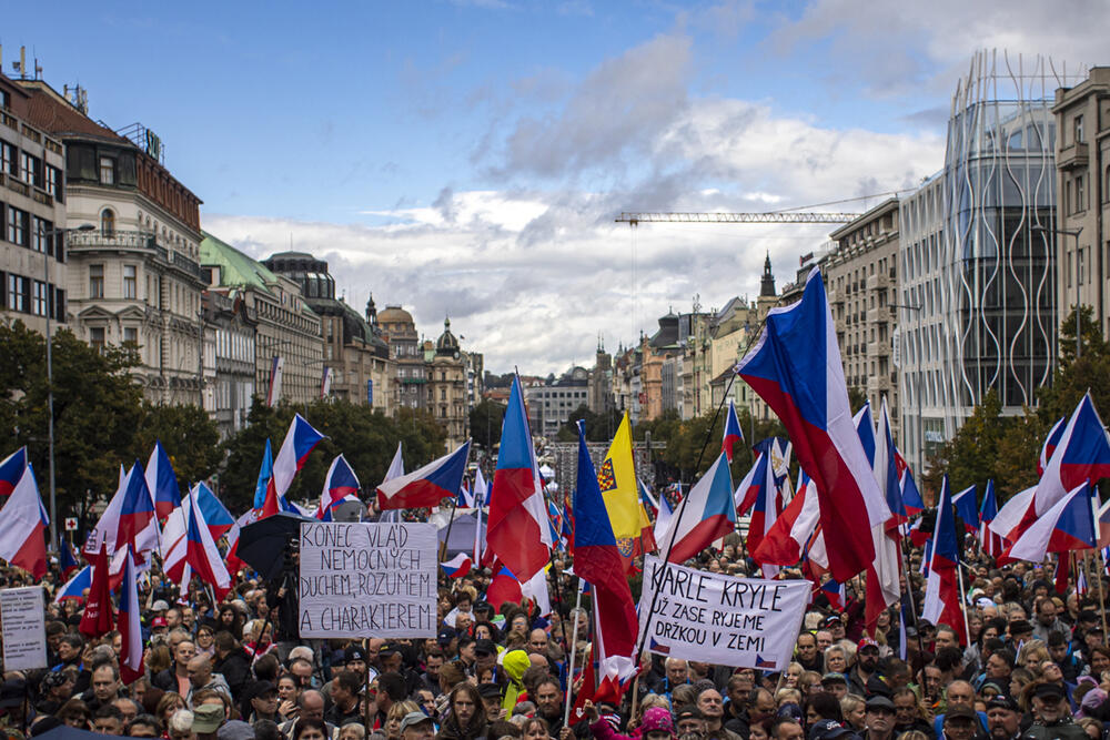 Češka, Prag, Protesti