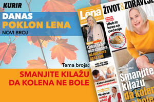 DANAS VAS ČEKA NOVO IZDANJE PORODIČNOG MAGAZINA LENA! Tema broja: SMANJITE KILAŽU DA KOLENA NE BOLE