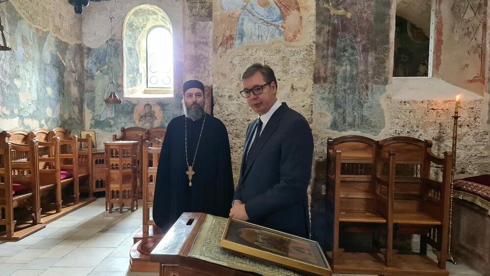 Aleksndar Vučić, Manastir Sopoćani, Manastir