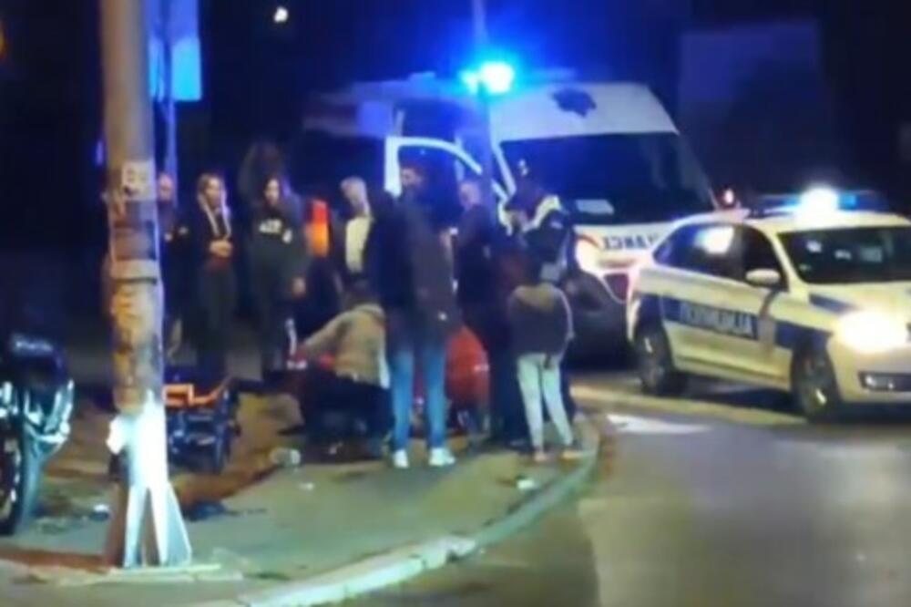 TEŠKA SAOBRAĆAJNA NESREĆA NA SENJAKU: Teško povređen motociklista u sudaru sa BMW-om (UZNEMIRUJUĆI VIDEO)
