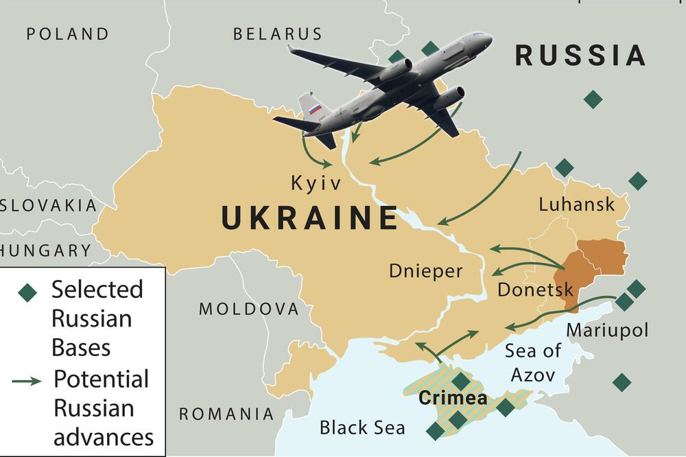 KAKO JE PRIPREMANA DRUGA FAZA NAPADA NA UKRAJINU: Rusija informacije prikupljala uz pomoć TU-214R! Oči i uši operacije na terenu