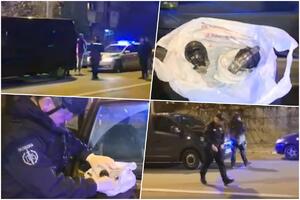 SNIMAK DRAME U ŽELEZNIKU: Pogledajte kako policija iznosi iz automobila kesu sa ručnim bombama M-75 VOZAČ IZA REŠETAKA