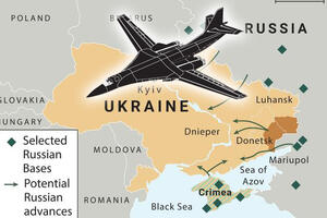 RUSKI STRATEŠKI BOMBARDERI TU-160 IZ BAZE OLENJA IZVELI NOVI RAKETNI NAPAD: Meta ukrajinska elektromreža na zapadu zemlje!