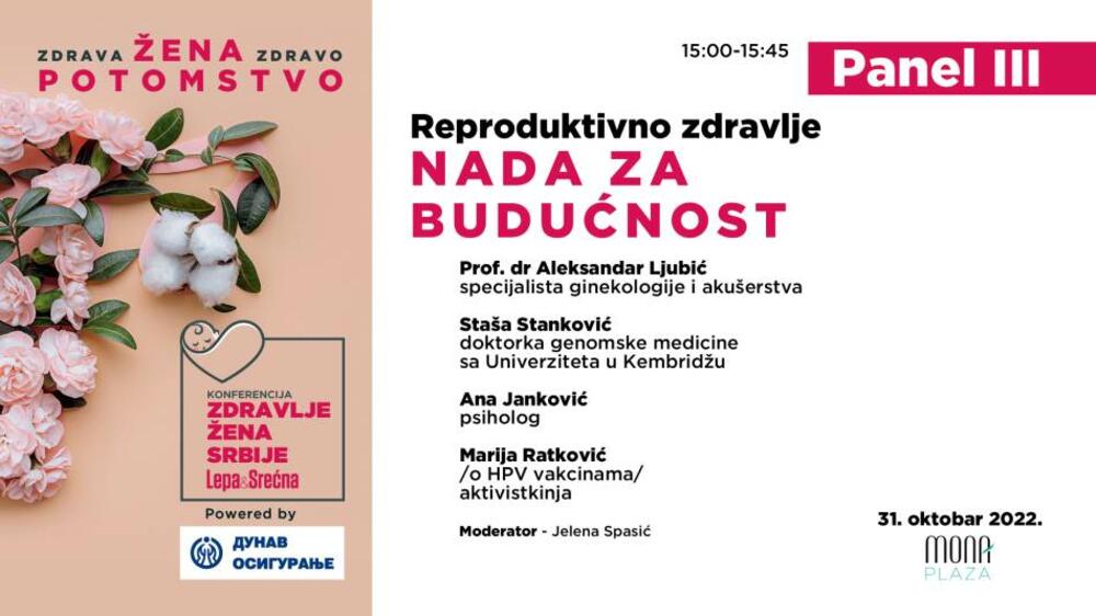 Lepa i Srećna, konferencija Zdravlje žena Srbije