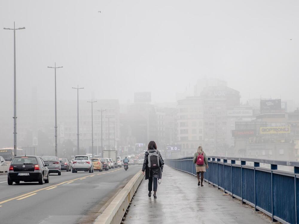 magla, zagađen vazduh, Brankov Most
