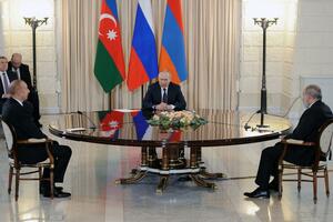 MIR IZMEĐU JERMENIJE I AZERBEJDŽANA SVE BLIŽI: Predsednici Pašinjan i Alijev pred Putinom se odrekli UPOTREBE SILE