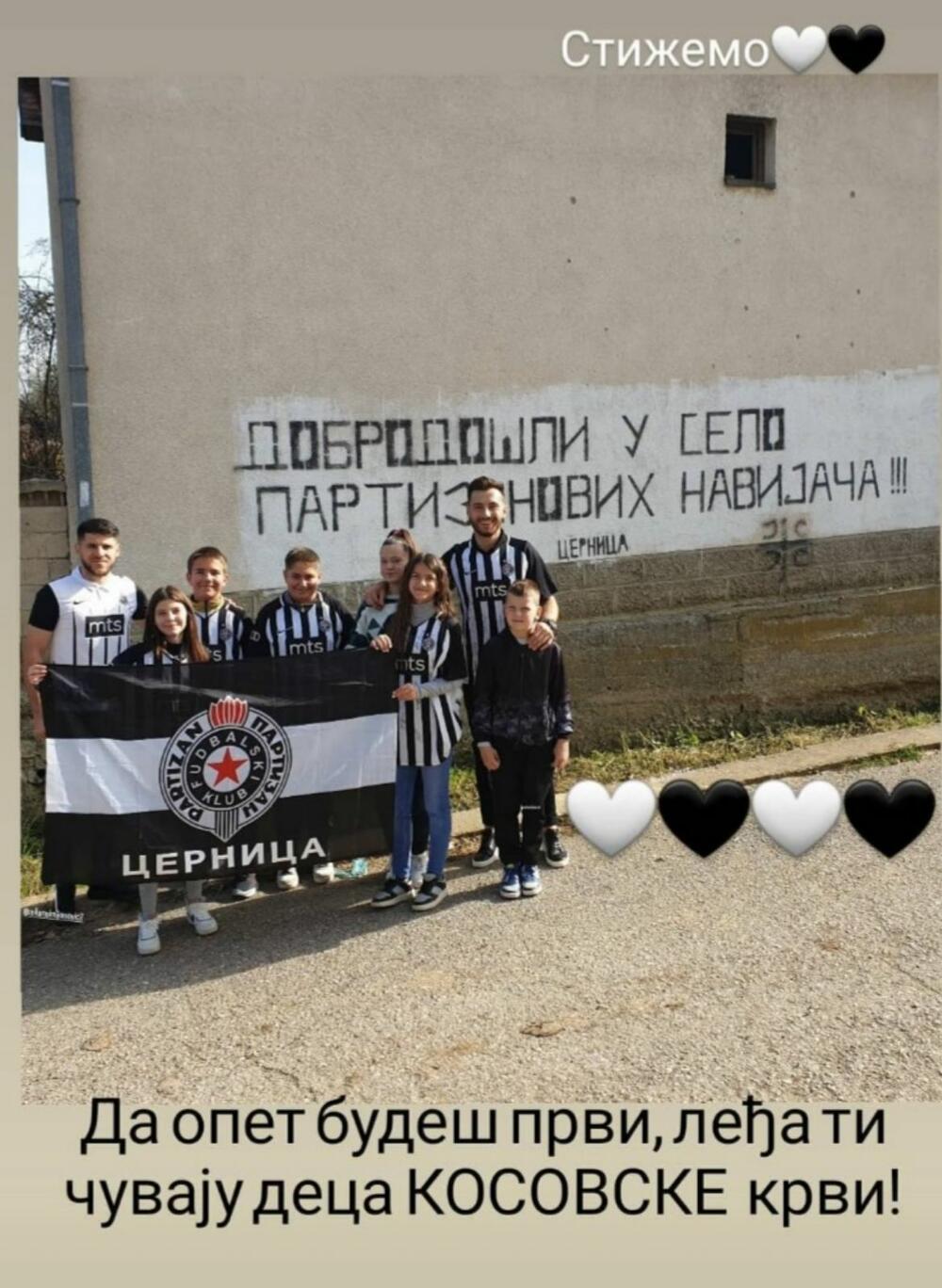 Mališani iz Cernice vole Partizan