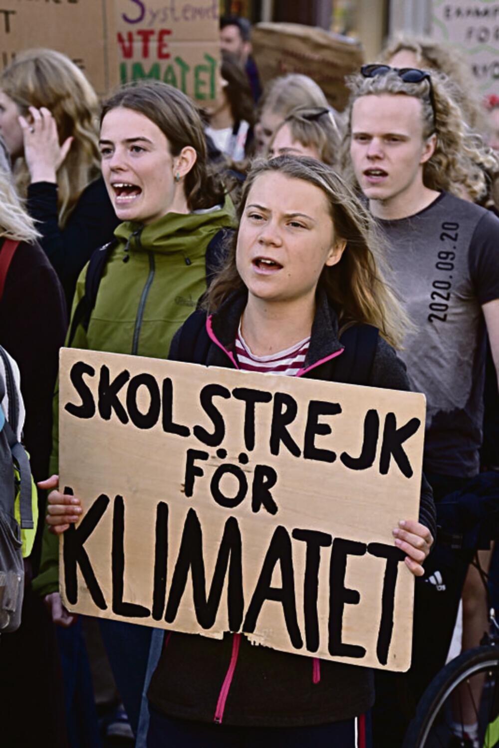 Na protestu u Stokholmu: Greta Tunberg