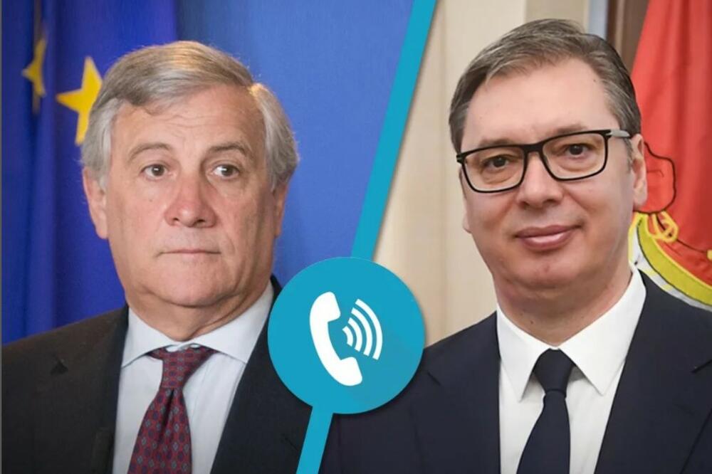 OBJASNIO SAM STAVOVE SRBIJE POVODOM NAJNOVIJEG RAZVOJA SITUACIJE NA KIM: Predsednik Srbije razgovarao sa Tajanijem