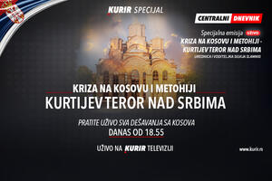 PRATITE UŽIVO DEŠAVANJA NA KOSOVU I METOHIJI: Gledajte specijalnu emisiju na Kurir televiziji danas od 18.55 časova