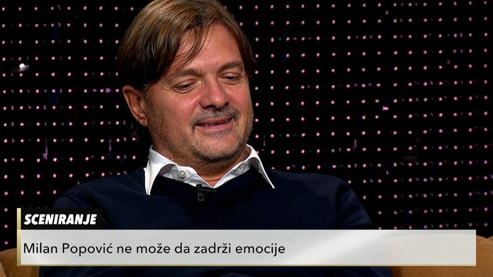 Milan Popović, suze