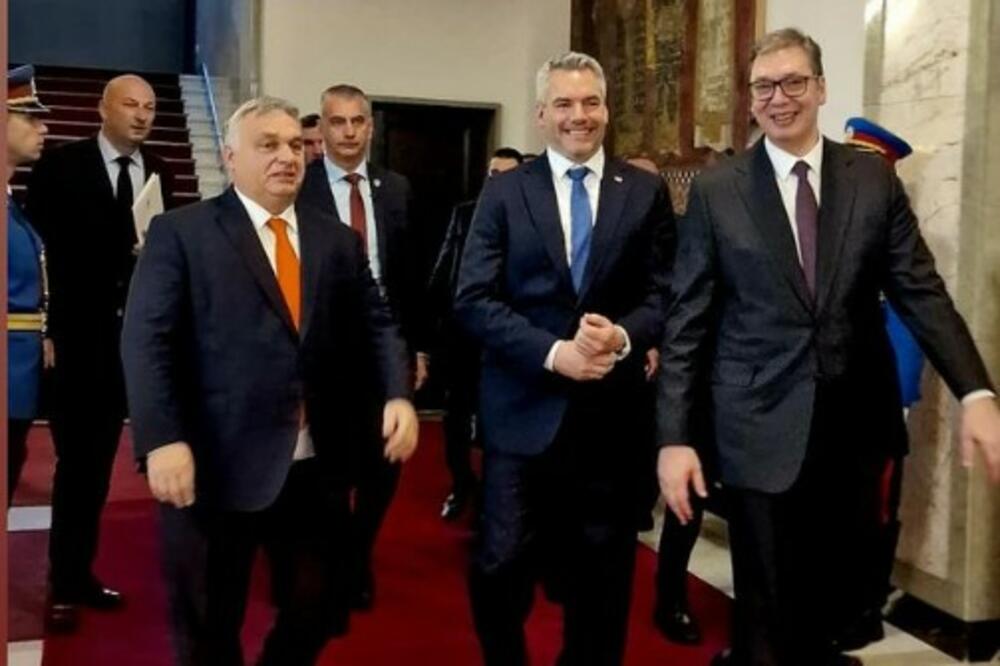 VAŽAN SASTANAK U BEOGRADU, PREDSEDNIK SRBIJE DOMAĆIN: Drugi trilateralni Samit Mađarske, Srbije i Austrije u toku (FOTO)
