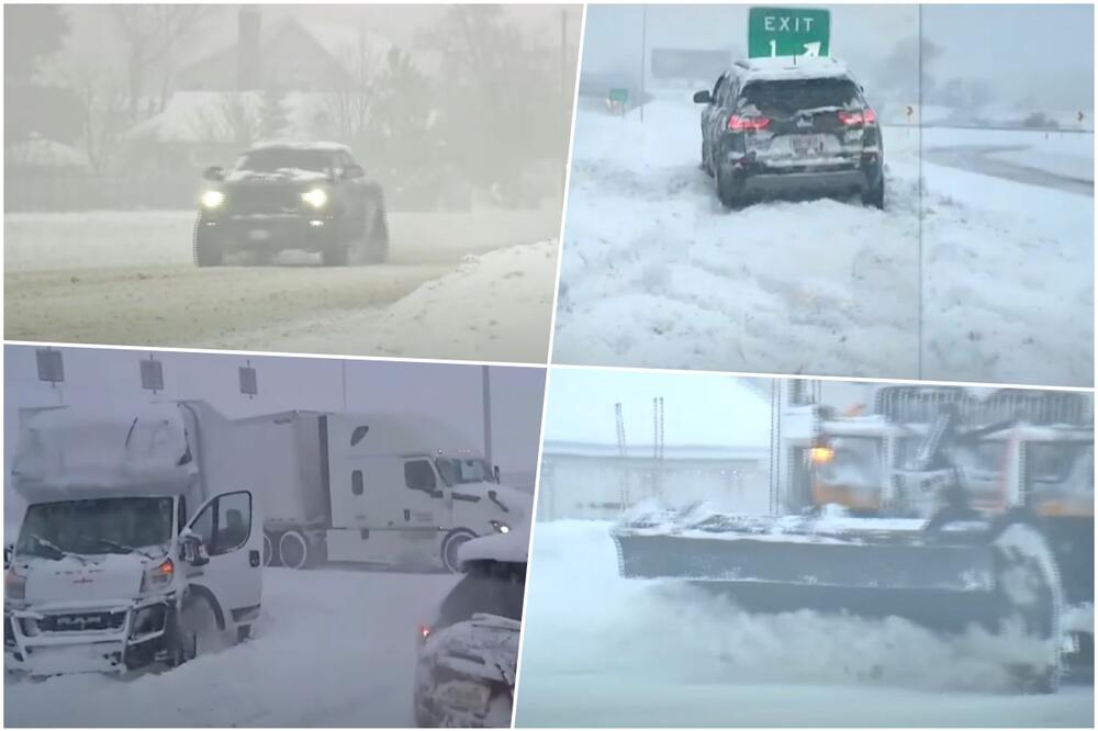 DVOJE POGINULIH U NEZAPAMĆENOJ SNEŽNOJ OLUJI U NJUJORKU: Kuće se urušavaju od snega, snimljeni APOKALIPTIČNI prizori (VIDEO, FOTO)