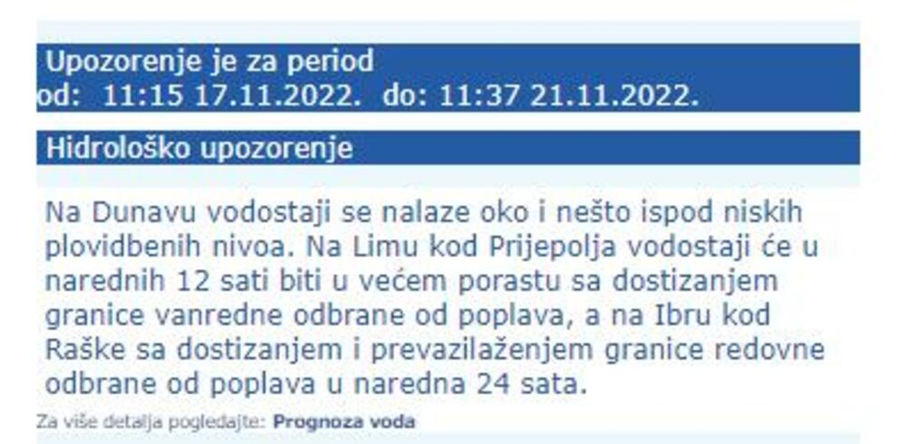 vremenska prognoza