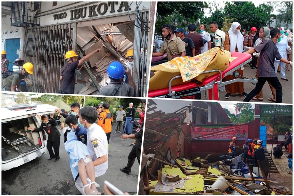 RASTE BROJ ŽRTAVA RAZORNOG ZEMLJOTRESA U INDONEZIJI: Više od 50 mrtvih, 700 povređeno, ljudi ZAROBLJENI u ruševinama (VIDEO, FOTO)
