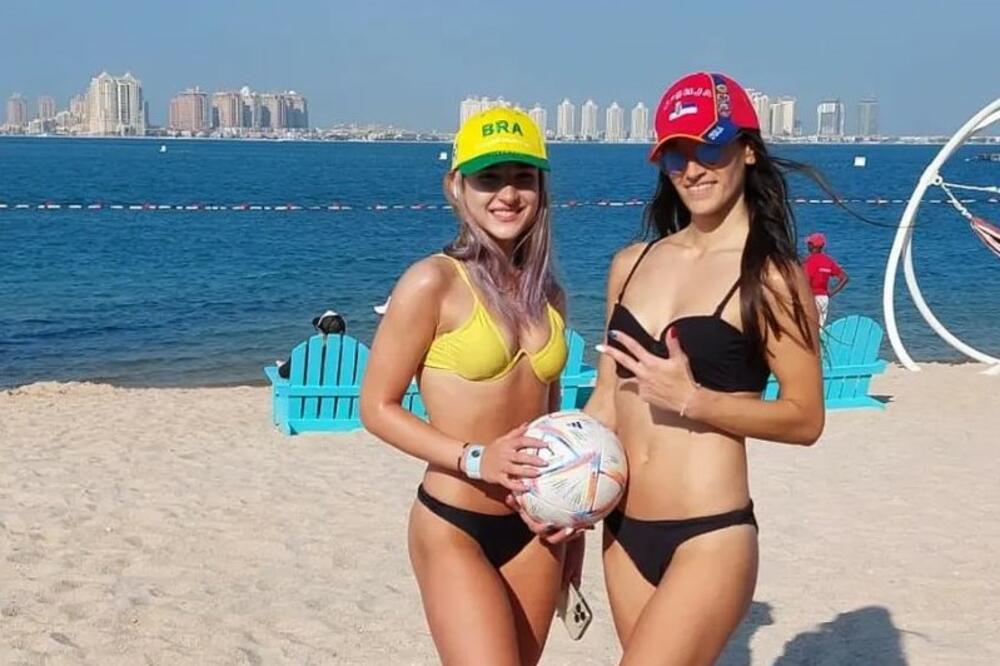 VRELO! UDARILA SRPKINJA NA BRAZILKU: Skinule se dve lepotice na plaži u Dohi i ZAPALILE KATAR (FOTO)