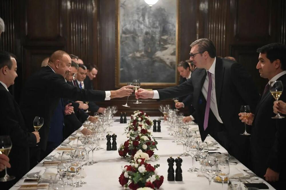 NAZDRAVILI PRIJATELJSTVU I PARTNERTVU: Predsednik Vučić priredio svečani ručak predsedniku Azerbejdžana
