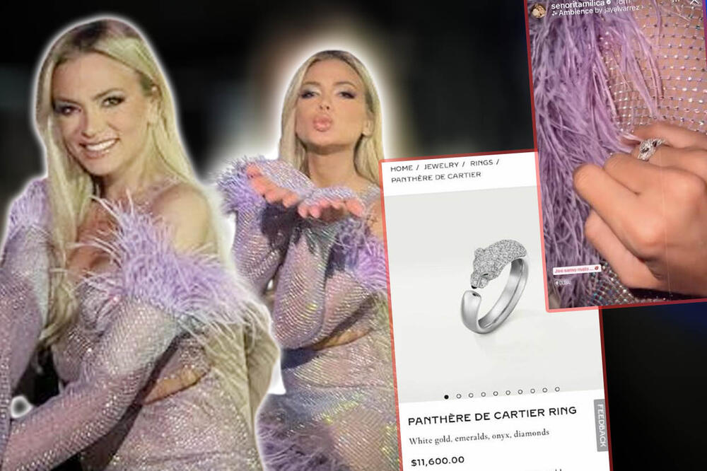 ŠTA TO NOSI MILICA PAVLOVIĆ U DUBAIJU?! Pevačica gori u Emiratima, dijamantski prsten od 11.600 $, a haljina je tek LUDILO MOZGA