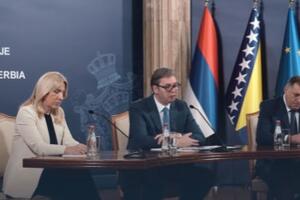 REPUBLIKA SRPSKA U SRBIJI UVEK IMA NA KOGA DA SE OSLONI: Snažna poruka Vučića posle sastanka sa Dodikom i Cvijanović (VIDEO)