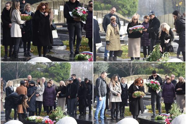 GODINU DANA OD SMRTI MILUTINA MRKONJIĆA: Ana Bekuta uplakana stigla na Novo groblje (VIDEO)