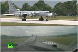 DIPLOMATIJA NA RUSKI NAČIN: Dva strateška Tu-95MS sletela na indonežanski deo ostrva Papua! Piloti dočekani sa cvećem! VIDEO