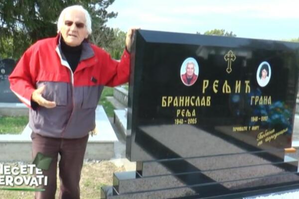 EVO, TU SAM JA! Branislav iz Ljiga redovno obilazi svoj grob na kom je već uklesao godinu smrti, i ne samo sebi nego i supruzi?!