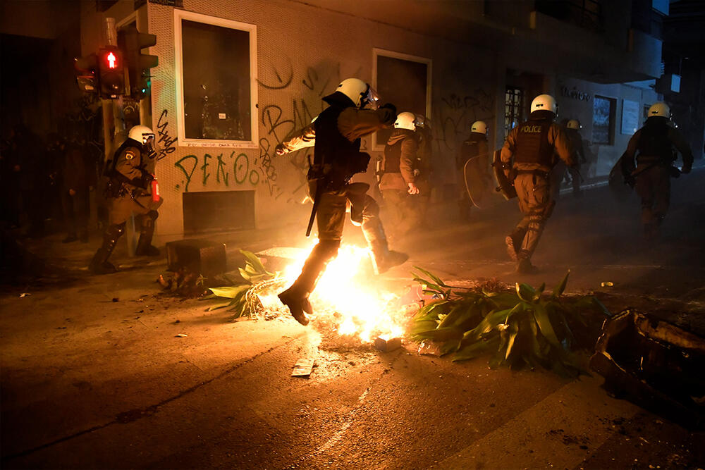 Grčka, demonstracije, protest, ubistvo romskog dečaka