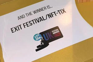 Stigla nova titula za EXIT! U saradnji sa NFT-TiX-om osvojena nagrada za najbolju inovaciju na Britanskim festivalskim nagradama!
