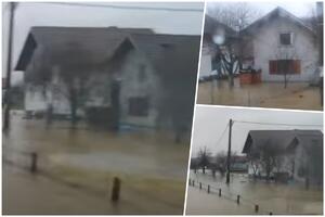 DRAMATIČNE SCENE U PRIJEDORU, PORODICA EVAKUISANA ČAMCEM: Kiša napravila HAOS na severu BiH, skoro 200 kuća POPLAVLJENO (VIDEO)