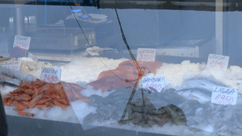 Cene morske ribe na Kalenić pijaci