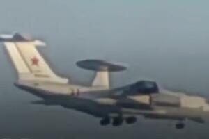 RUSKI AVAKS A-50 u PONOVO U BELORUSIJI: Letelica uočena prilikom sletanja na aerodrom Mačalušči VIDEO