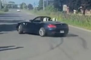 MAJSTORE, ZAŠTO?! Hteo da se pohvali šta može njegov BMW Z4, pa ISPAO SMEŠAN, pogledajte ŠTA SE DESILO ovom vozaču (VIDEO)