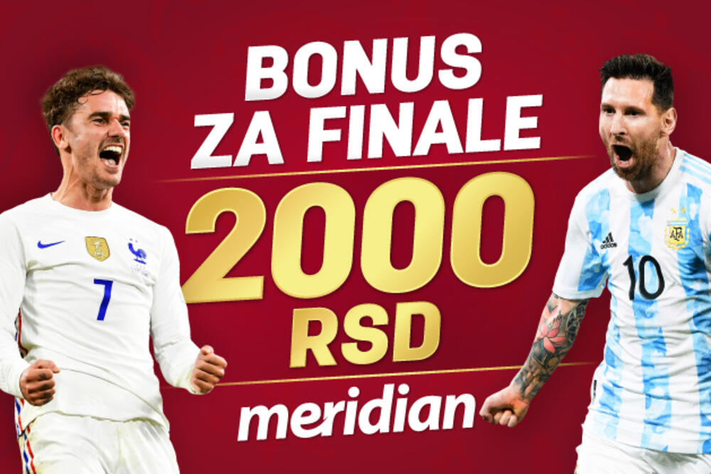 BONUS ZA VELIKO FINALE: Meridian poklanja 2.000 RSD za šampionski tiket – pogodi KO OSVAJA „BOGINJU“