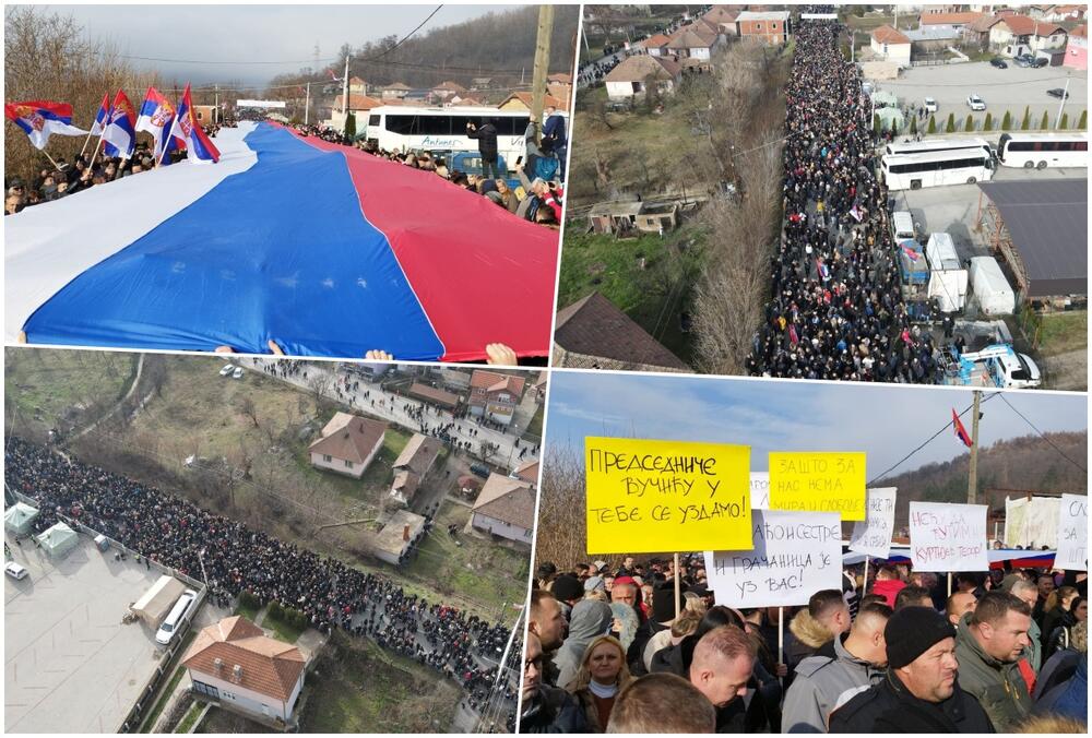 Kosovo, Kosovo i Metohija, KiM, barikade, Rudare, protest
